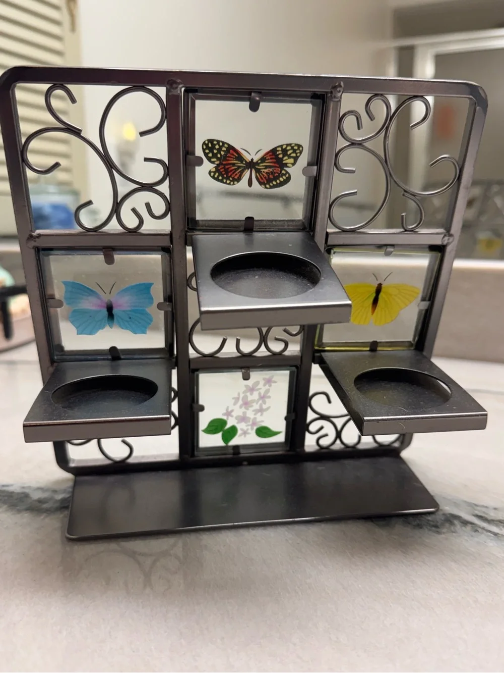 Vintage Decorative Butterfly Candle Holder